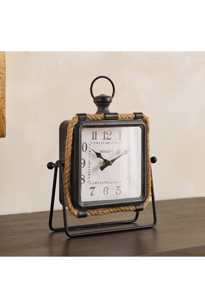 Home Box Maverick Vintage Table Clock with Rope - 20x6x24 cm