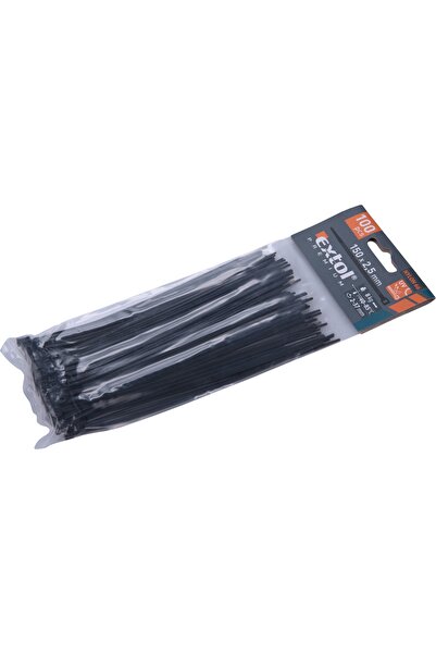 Extol Premium Coliere de cablu negre, 150x2.5mm, 100 bucăți, EXTOL PREMIUM, 8...