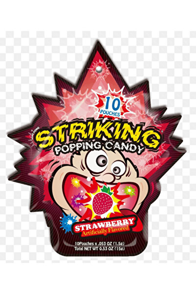 Striking Popping Candy Strawberry 45 x 15g