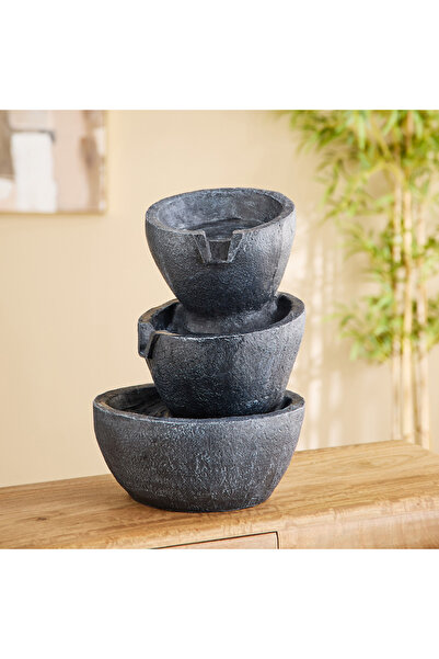 Generic Claro Zen Fountain with LED Lights - 33x33x43 cm