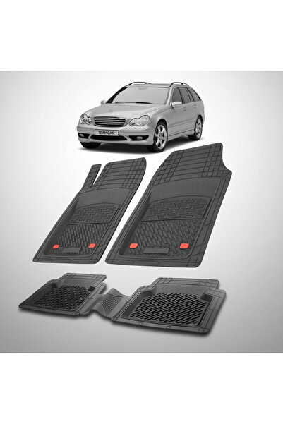 TEAMCAR Συμβατά πατάκια δαπέδου Mercedes-Benz C-Class S203 2001-2007 | Μαύρο
