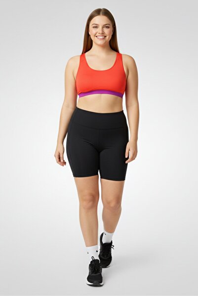 Nike Women Brand Logo Non Padded Sports Bra, Red