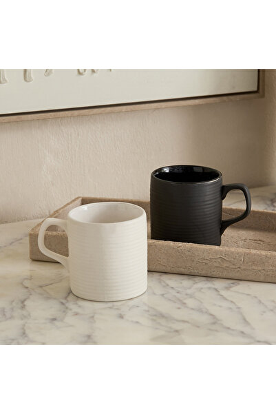 Home Box Donna Stoneware 2-Piece Mug Set - 200 ml
