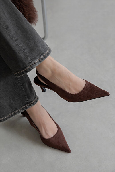 STRASWANS Costa Women's Heeled Suede Shoes Brown