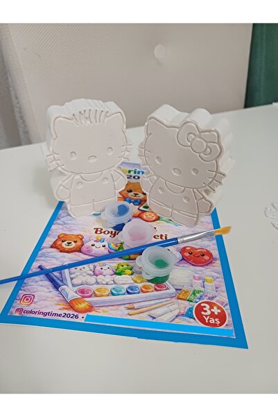 Coloring Time 2026 Taş Tozu Boyama Seti - Hello Kitty Figür 2 Li