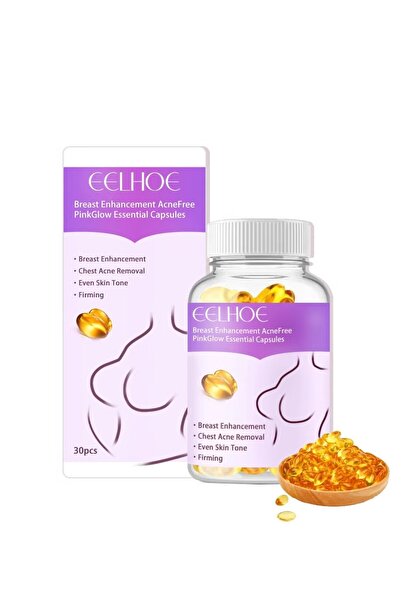 EELHOE كبسولات للصدر - كبسولات للعناية بالصدر لشد وتغذية الثدي، 30 قطعة