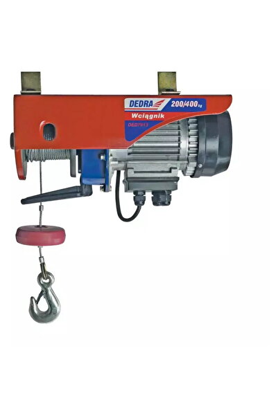 dedra -EXIM Electric Hoist with Cable 1000W, 200kg/12m or 400kg/6m