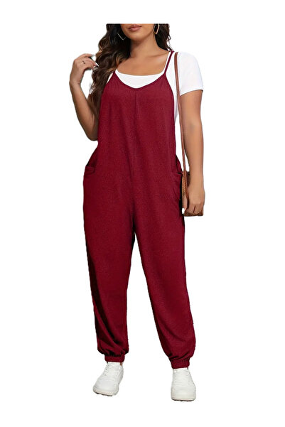 OEM Salopetă de vară lejeră și respirabil , vișinie L