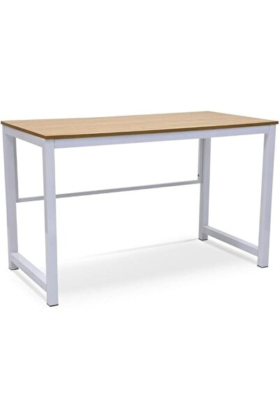Afifa Furniture Maple Study Table with Wooden Top Finish & Steel Frame – 120 ...