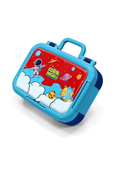 Coral High Παιδικό κουτί φαγητού από ανοξείδωτο ατσάλι με διαστημικό σχέδιο α...