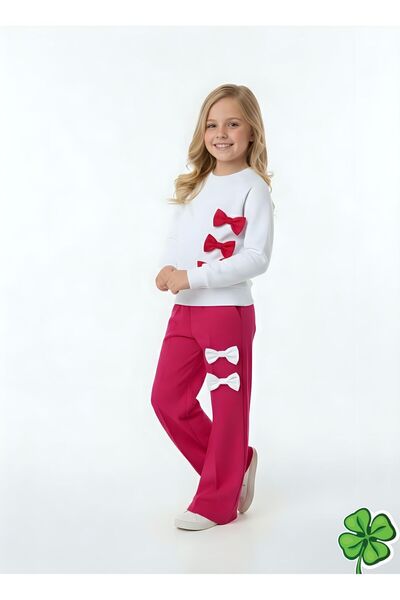 Butik KIZ ÇOCUK FİYONK DETAYLI 2Lİ TAKIM