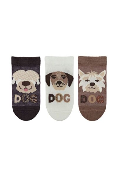 Bross Dog patterned baby boy 3-piece step assortment