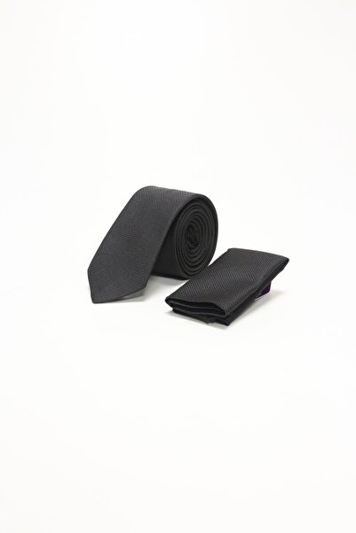 İmza Black Bird's Eye Pattern 6 cm Tie 1090255201