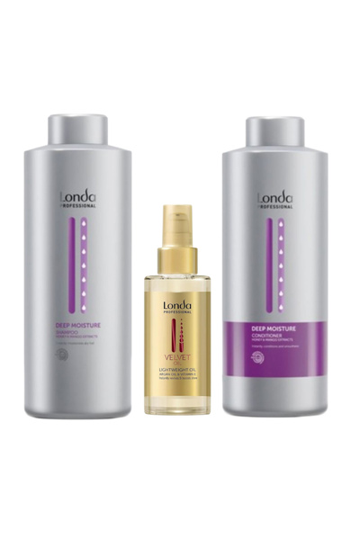 Londa Professional Set Promo Deep Moisture, Sampon 1000 ml, Balsam 1000 ml, U...