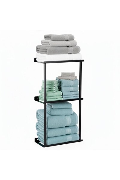 SERSIMO Metal towel rack, matte finish structure, mounting accessories includ...