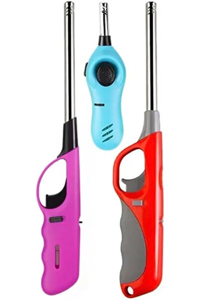 Generic GENZY Utility Lighter 3 Pack, Multi-Purpose, Wind Resistant, Stainles...