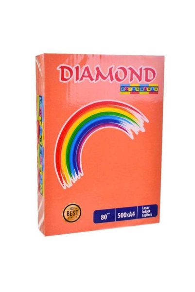 DIAMOND Turuncu Renkli Fotokopi Kağıdı – A4 – 80 g/m² – – 500 Yaprak