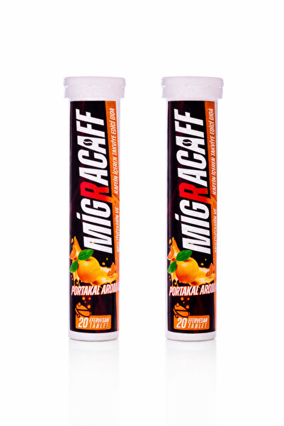 Migracaff Kafein Ve Taurin İçeren Portakal Aromalı Takviye Edici Gıda 2'li Paket