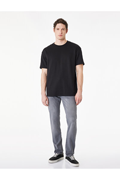 Koton Brad Gray Men's Jean Trousers 6Sam40216Nd