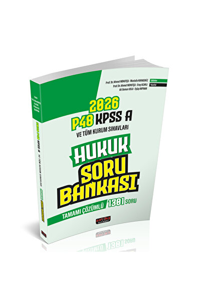 Savaş Yayınevi P48 KPSS A Grubu Hukuk Tamamı Çözümlü Soru Bankası Savaş Yayın...