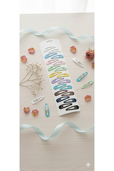 MutluBiDünya 10 Çift Farklı 5 Cm Çocuk Çıtçıt Toka