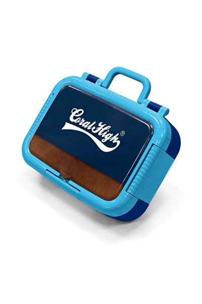 Coral High Παιδικό κουτί φαγητού από ανοξείδωτο ατσάλι σε σκούρο μπλε καφέ χρ...