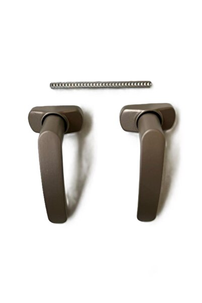 KATAR مجموعة مقابض أبواب من الألومنيوم مع زنبرك ضغط برونزي