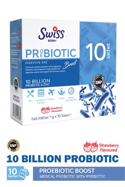 Bork Swiss Natural Probiyotik Saşe ile Günlük Sindirim ve Bağışıklık Desteği