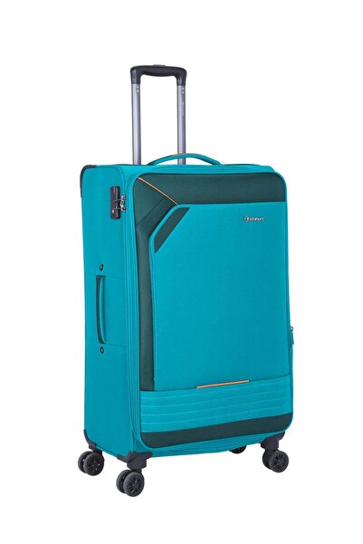 eminent Expandable Luggage Trolley Bag Soft Suitcase for Unisex Travel