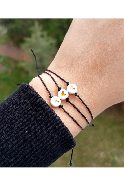 BIJUTERI 5-Piece Heart Bracelet
