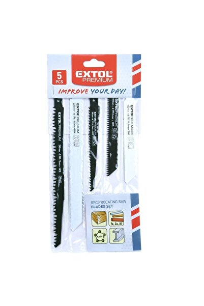 Extol Premium Set de 5 lame de ferăstrău verticale, mix, Extol Premium, bimet...