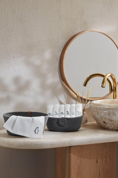 Özdilek Wipure 12'li Nakışlı Yıkanabilir Havlu Peçete 20x20 cm