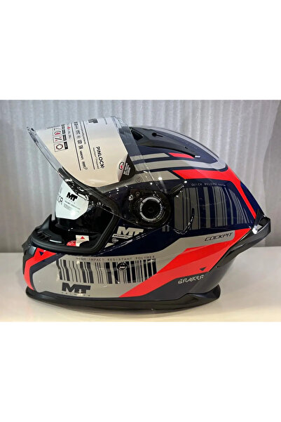 MT Helmets KASK MT BRAKER SV COCKPİT C5 PARLAK MAVİ