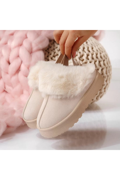 Zaira Girls' beige Ug boots made of eco- Leather Melba #20635 - 34