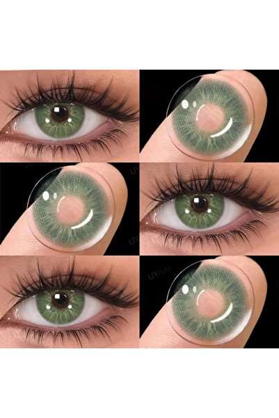OEM Colored Contact Green, Endorphin, 365 Wears, Cosmetic, With Case