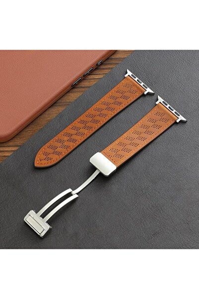 UnDePlus Watch 44/45/46/49mm Magnetic Strap Pu Leather Strap 2/3/4/5/6/Se/7/8...