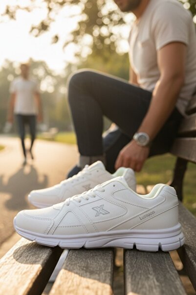 enoch Enoch Men's High Sole Orthopedic Lace-Up White Sole Large Size Sports S...