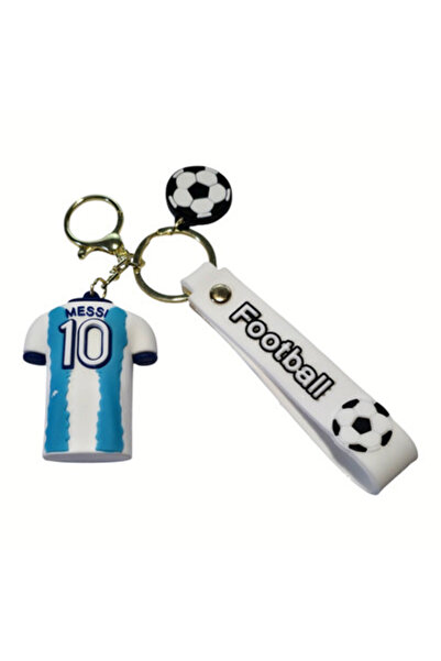 unbranded Lionel Messi Keychain Soccer Silicone Jersey Key ring