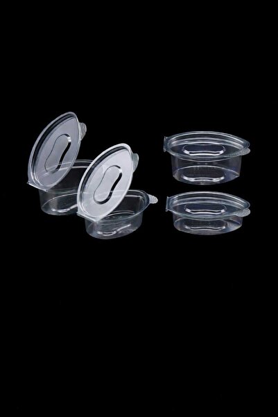 ABABEY 20 cc Sos Kabı Kapaklı(100'lu) – Tek Kullanımlık Sızdırmaz Mini Sosluk...