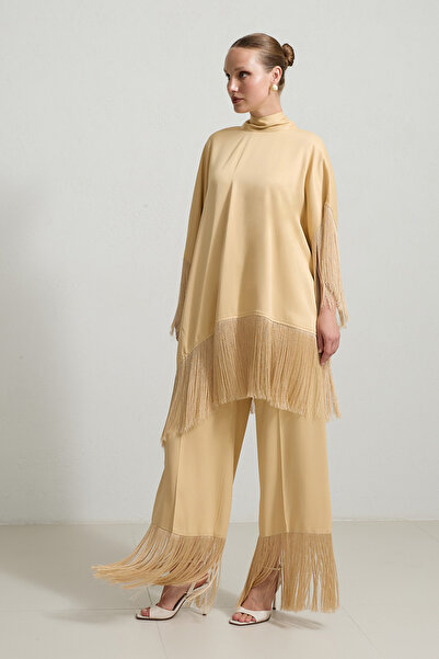 Setre Amber Tassel Detailed Blouse and Pants Set