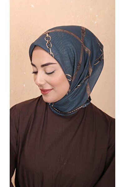 locella Soft Pamuk Eşarp Petrol