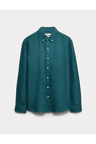 Marks & Spencer Saf Keten Gömlek