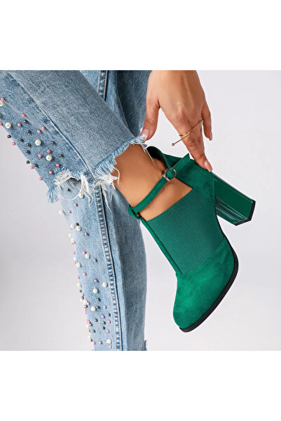 Zaira Women's Ankle Boots Frida Green #17490 - 40