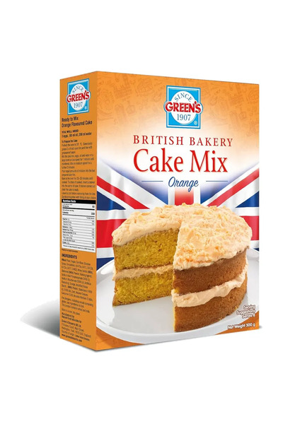 Green's مزيج كيك بريتش بيكري بنكهة البرتقال - 500 غرام