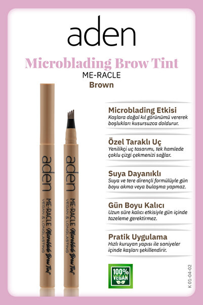 Aden ME-RACLE Microblading Brow Tint Kaş Kalemi