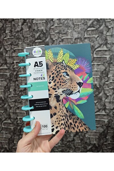 senacacollection Caiet cu spirală groasă și linii, 100 de pagini, 1 bucată