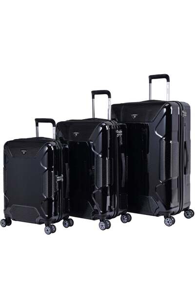 eminent Hard Case Suitcase Trolley Luggage Set of 3 Polycarbonate Lightweight