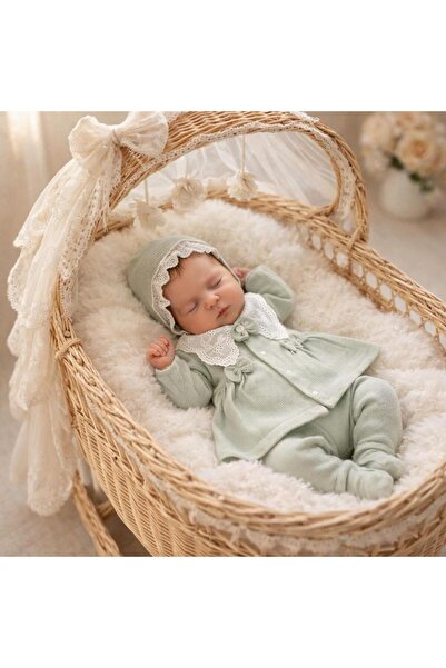 BYS BABY FASHION طقم ملابس خروج من المستشفى للفتيات حديثي الولادة مكون من 5 ق...