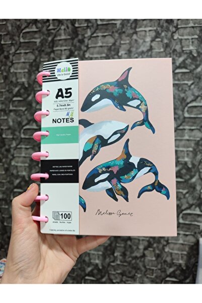 senacacollection Caiet cu spirală groasă și linii, 100 de pagini, 1 bucată