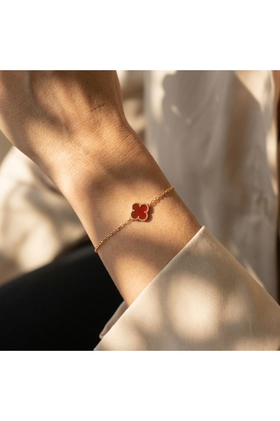 byŞANS AL 14 Ayar Altın Yonca Bileklik 2.1 Gr